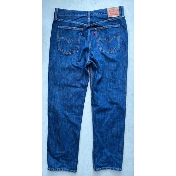 Levi's Women's Low Pro Straight Leg Mid Rise Zip Fly Jeans Denim Size 30 Blue - Picture 8 of 9